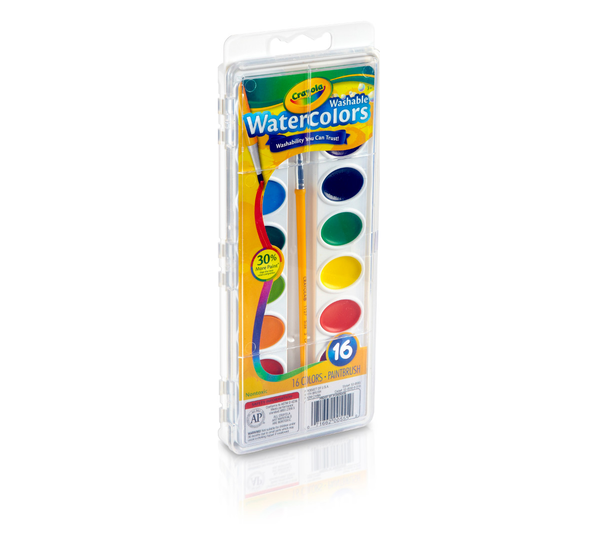 Crayola Washable Watercolors 16 Color Count