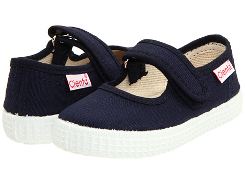 CIENTA CANVAS MARY JANE SNEAKER navy side/back view 