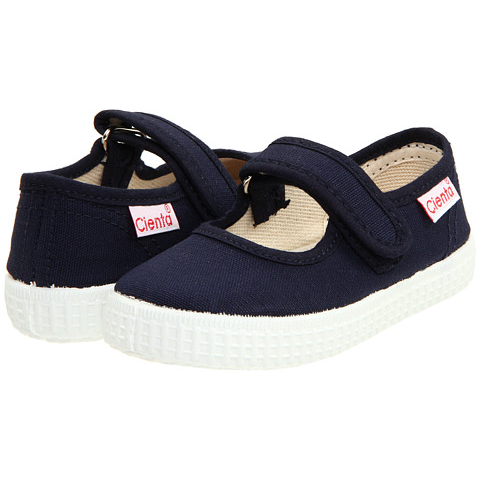 CIENTA CANVAS MARY JANE SNEAKER navy side/back view 