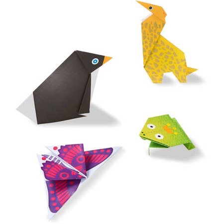 Melissa & Doug On the Go Origami Animals Craft Activity Set - 38 Stickers, 40 Origami Papers