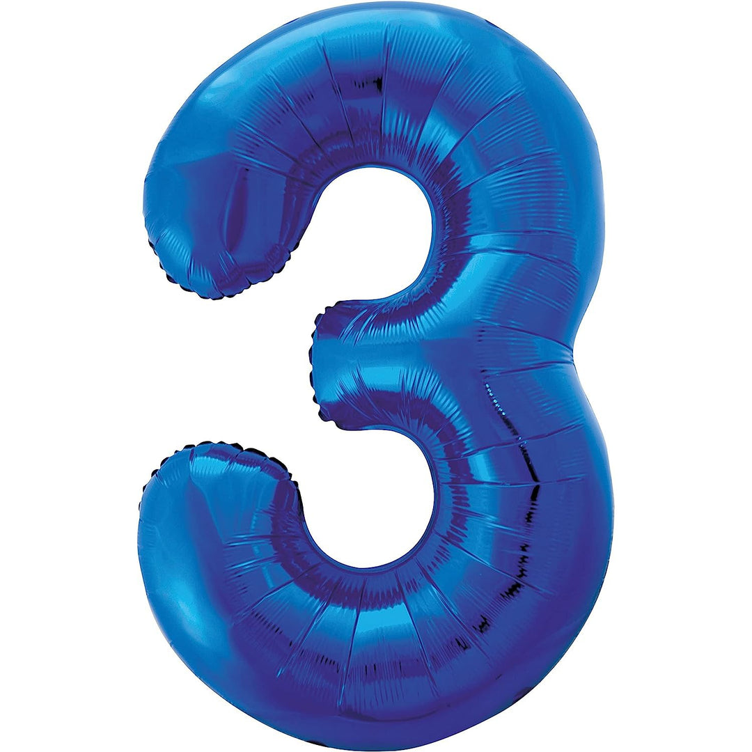 Number Balloons 34"- Blue