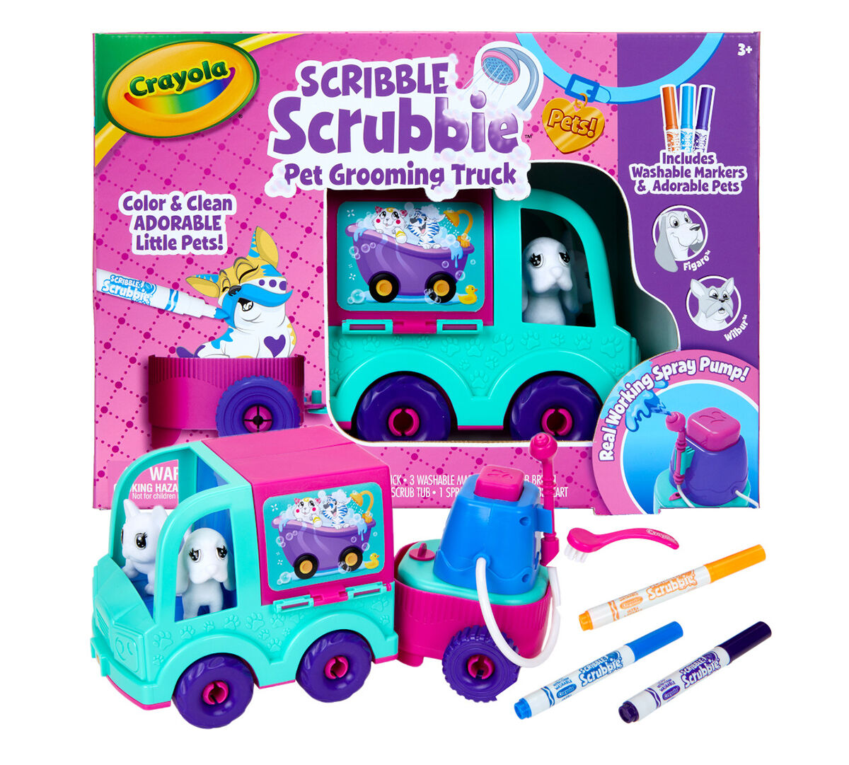 Crayola Scribble Scrubbie Pets Pet Grooming Truck