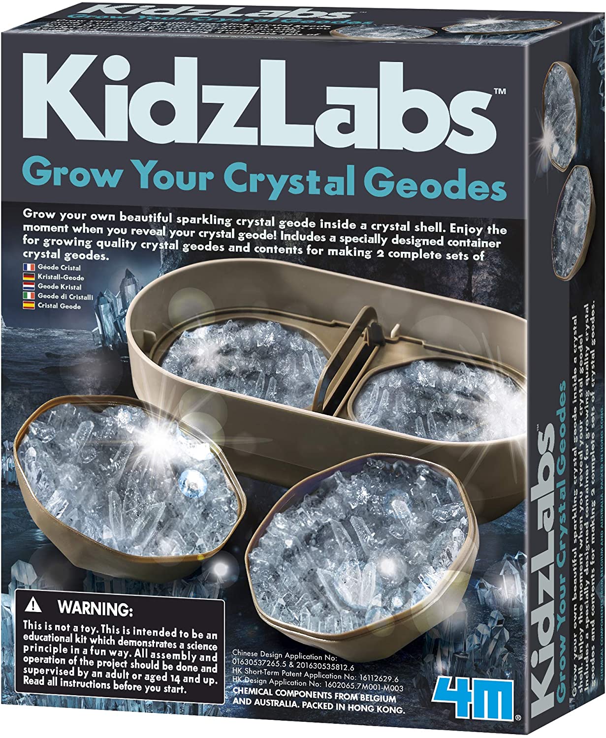 Kidzlab Grow Your Own Crystal Geode Growing Kit