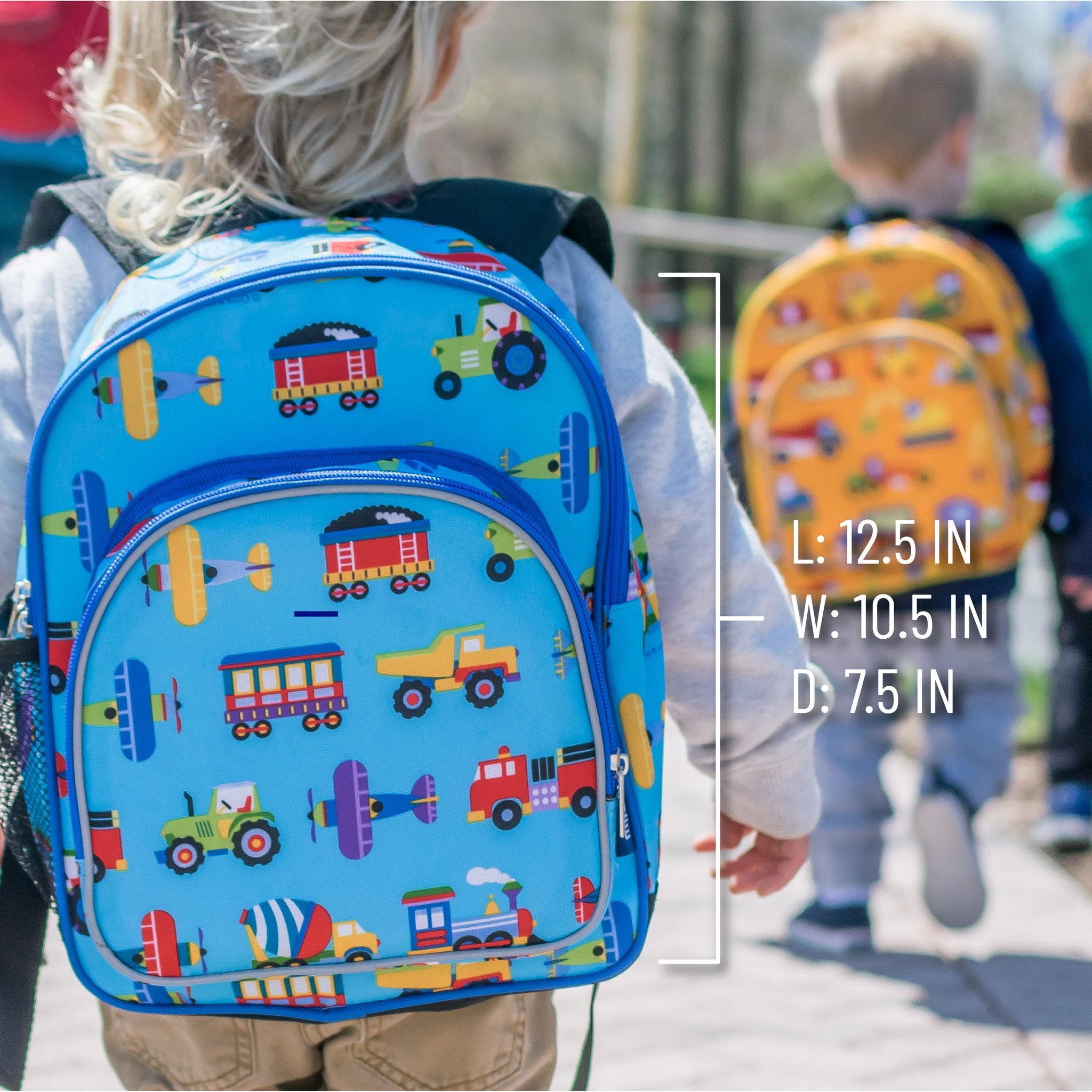 Wildkin Kids Insulated Lunch Box Bag (trains, Planes And Trucks