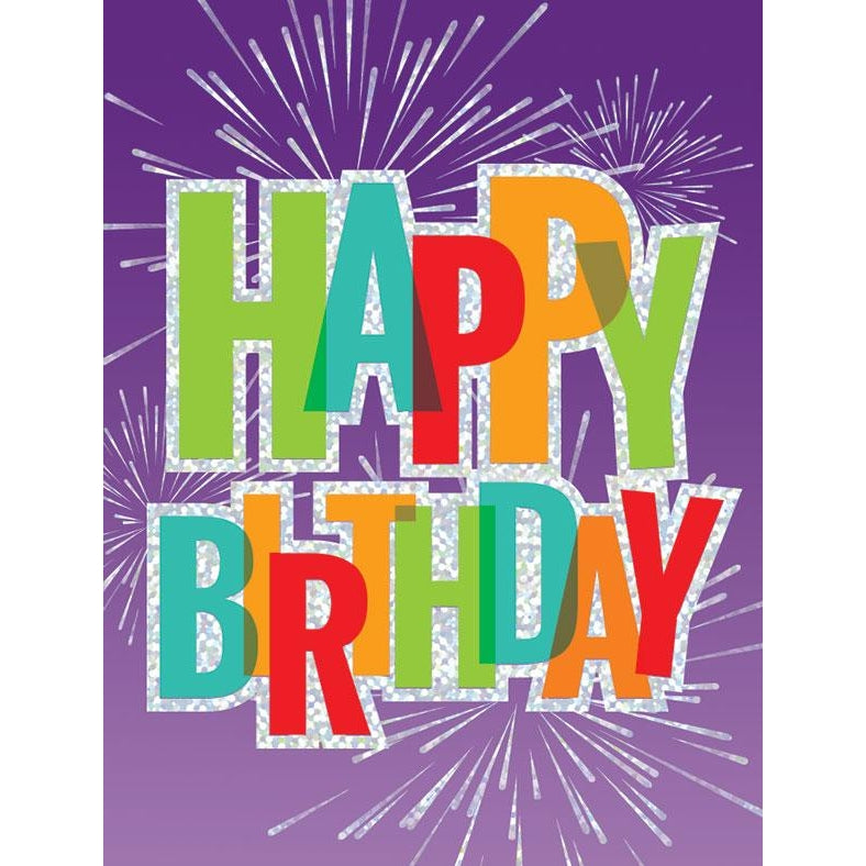 Happy Birthday Foil Gift Enclosure