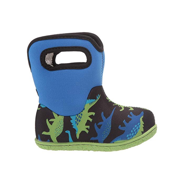 Bogs Boys’ Baby Bogs Dino Waterproof Boots w/ Handles  (Toddler)
