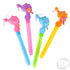 11.75" Sea Horse Wind-Up Fan Bubble Baton- (Colors May Vary)