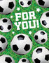 Soccer Ball  Gift Enclosure - Foil