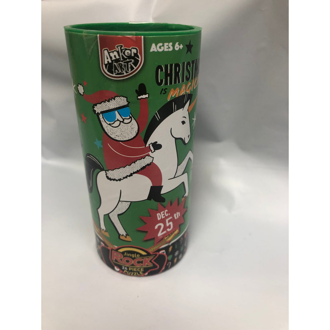 24 piece Christmas puzzles in tube-Assorted - 1 per order