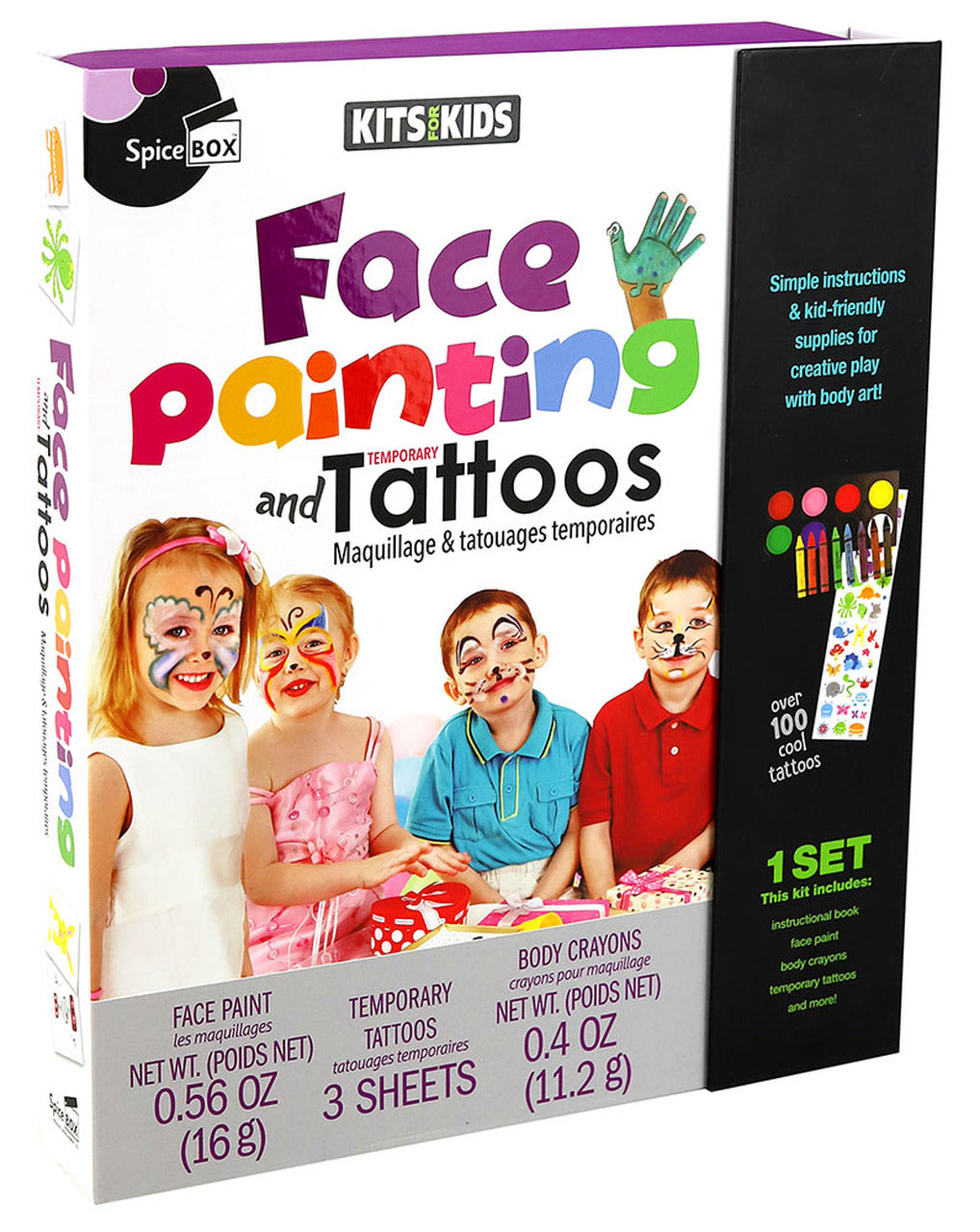 SpiceBox Kits for Kids Face Painting and Tattoos