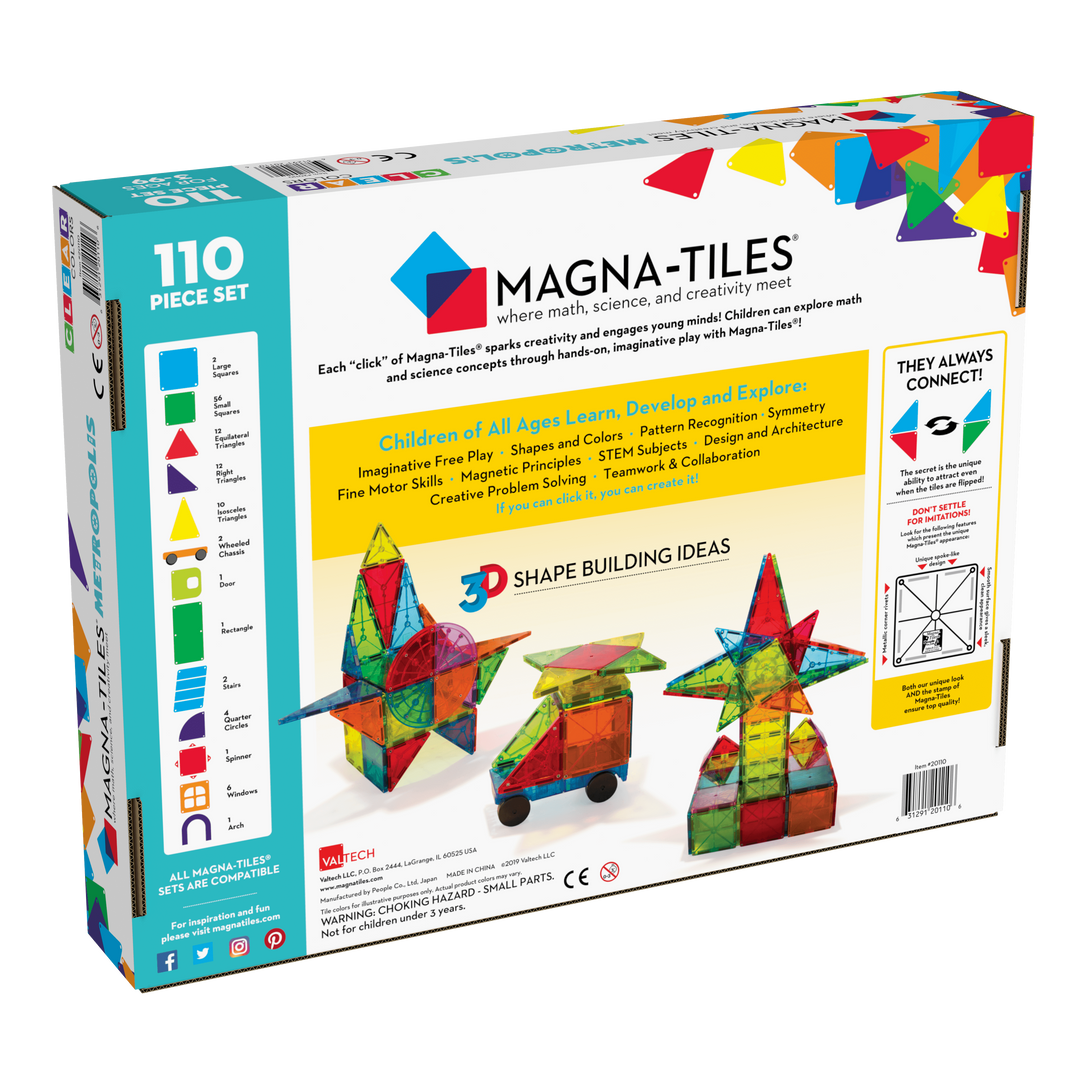 Magna-Tiles® Metropolis 110-Piece Set