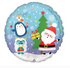 17" Holiday ( Santa) Mylar Balloon