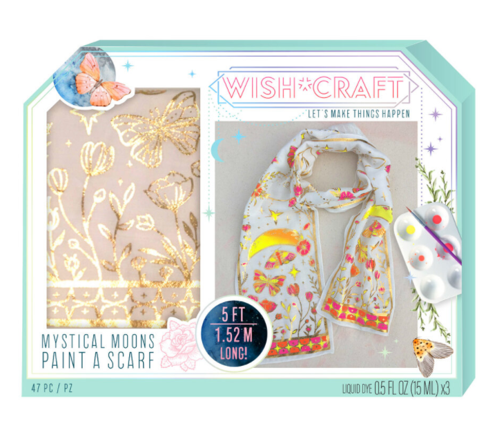 Wish*Craft Mystical Moons Paint a Scarf