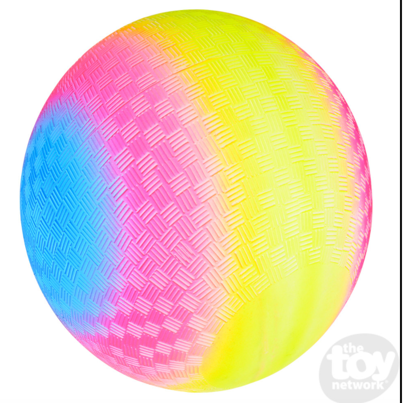 9" Rainbow Playground Ball