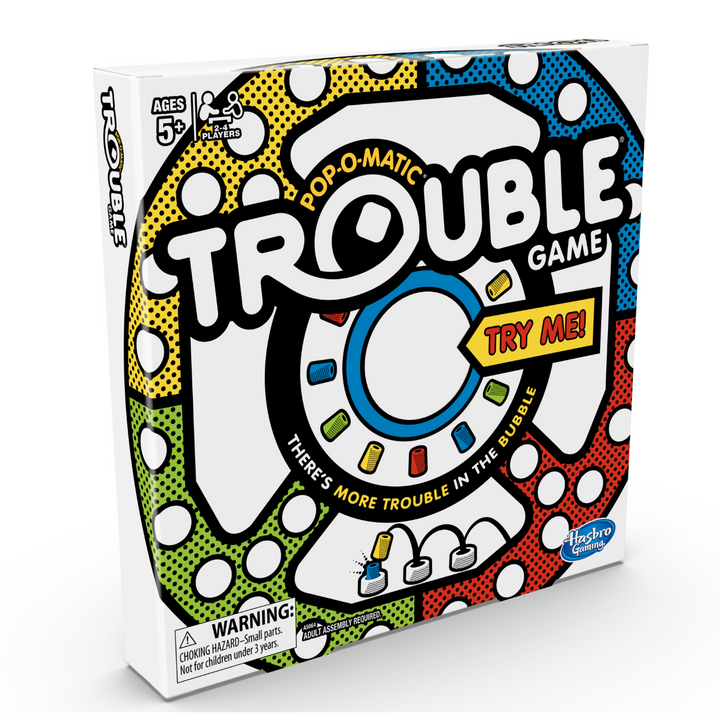 Hasbro Trouble Board Game (Ages 5+, 2–4 Players)