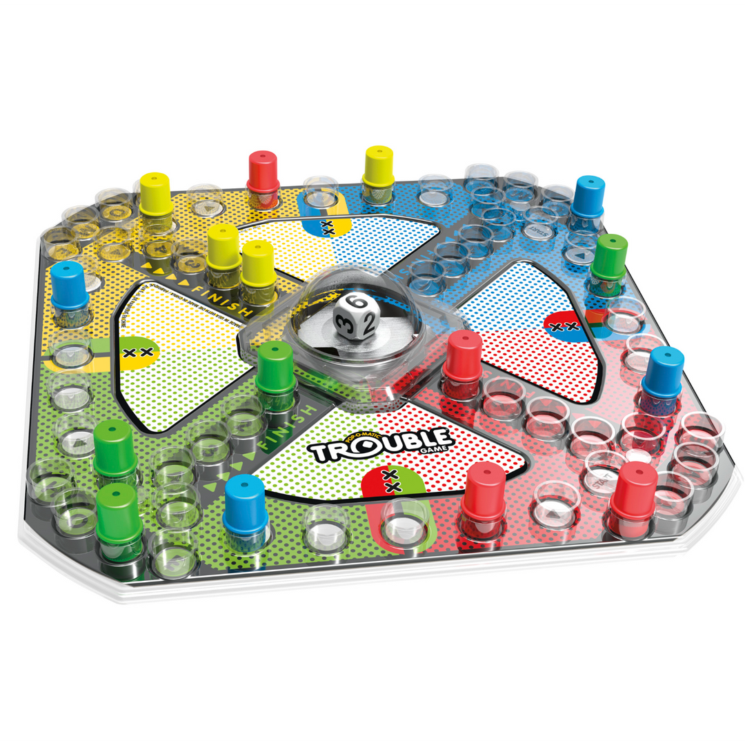 Hasbro Trouble Board Game (Ages 5+, 2–4 Players)