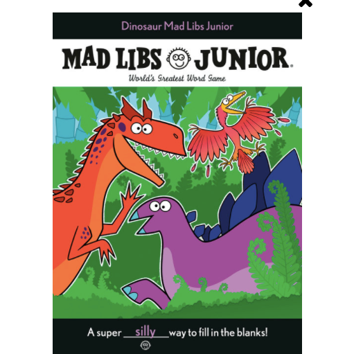 Dinosaur Mad Libs Junior