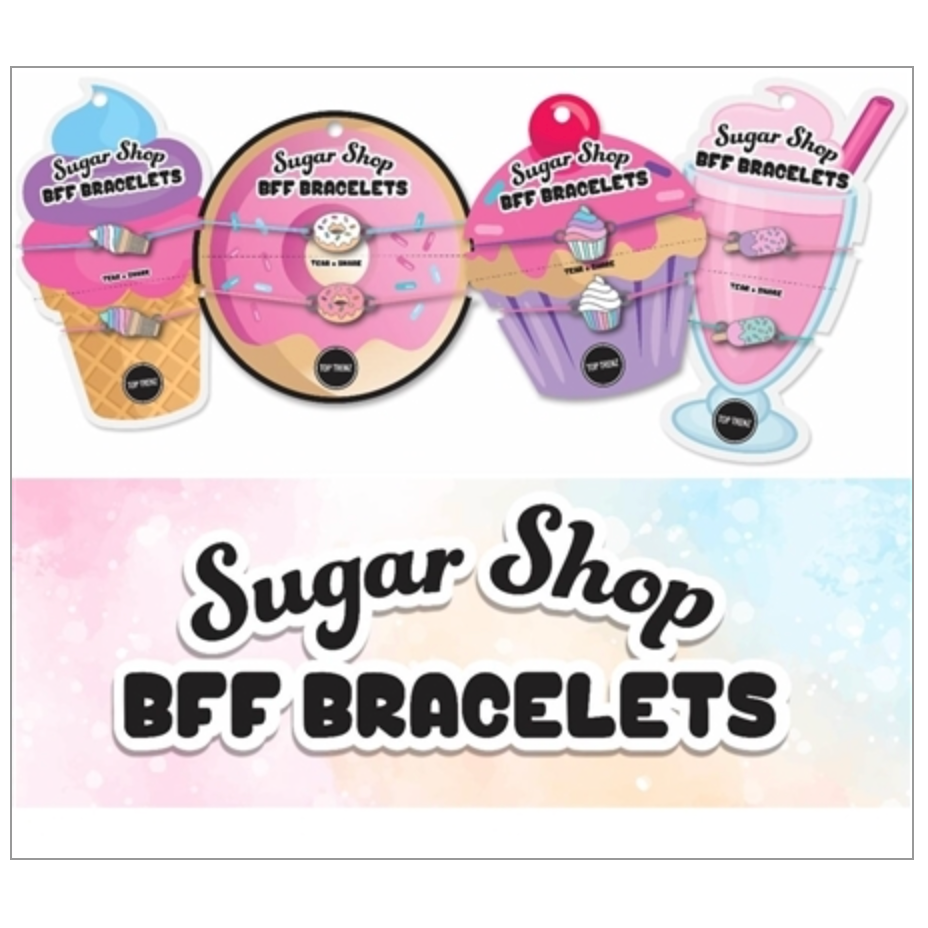 Sugar Shop Stretchy BFF Bracelet 2 per card-Assorted
