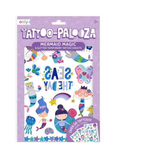 Ooly Tattoo-Palooza Temporary Tattoos - Mermaid Magic