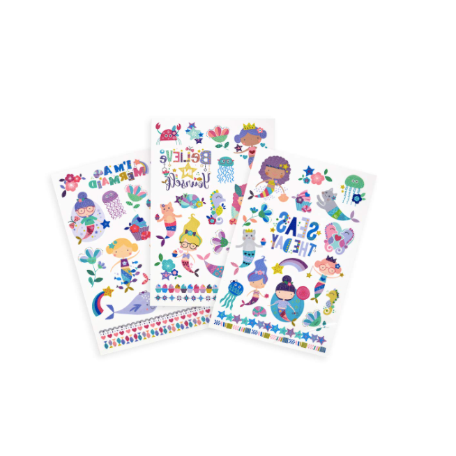 Ooly Tattoo-Palooza Temporary Tattoos - Mermaid Magic