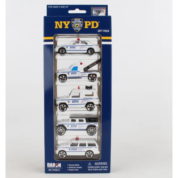 Daron NYPD 5 Piece Vehicle Gift Set