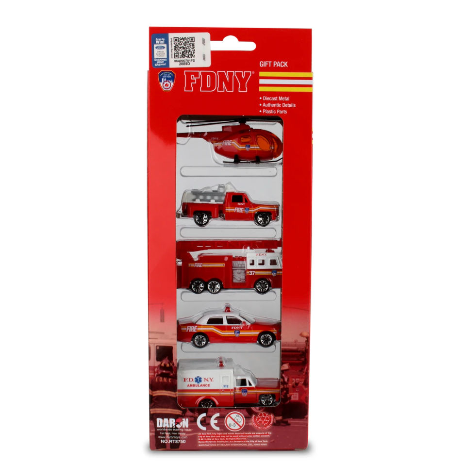 Daron FDNY 5 Piece Vehicle Gift Set