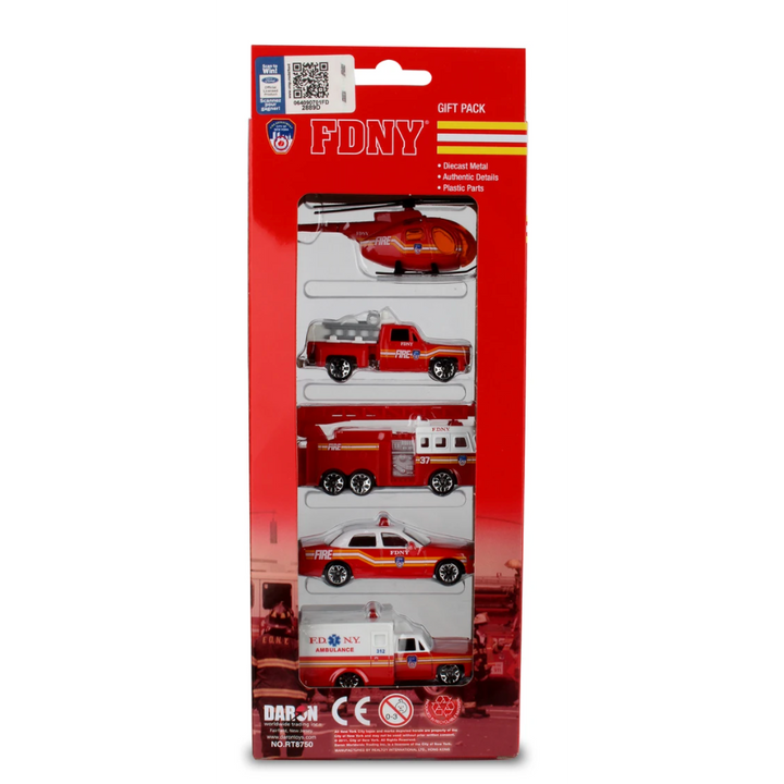 Daron FDNY 5 Piece Vehicle Gift Set