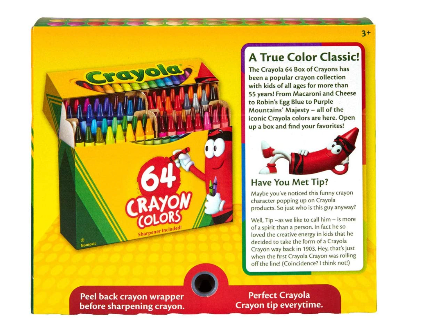 Crayola 64ct Classic Crayons with Sharpener