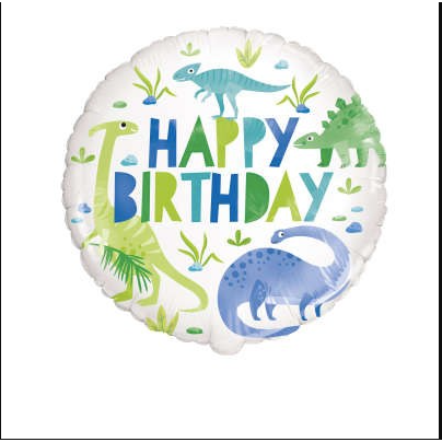 Dinosaur 18 inch Foil Balloon