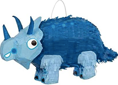 Blue 3D Triceratops Pinata - 1 Pc