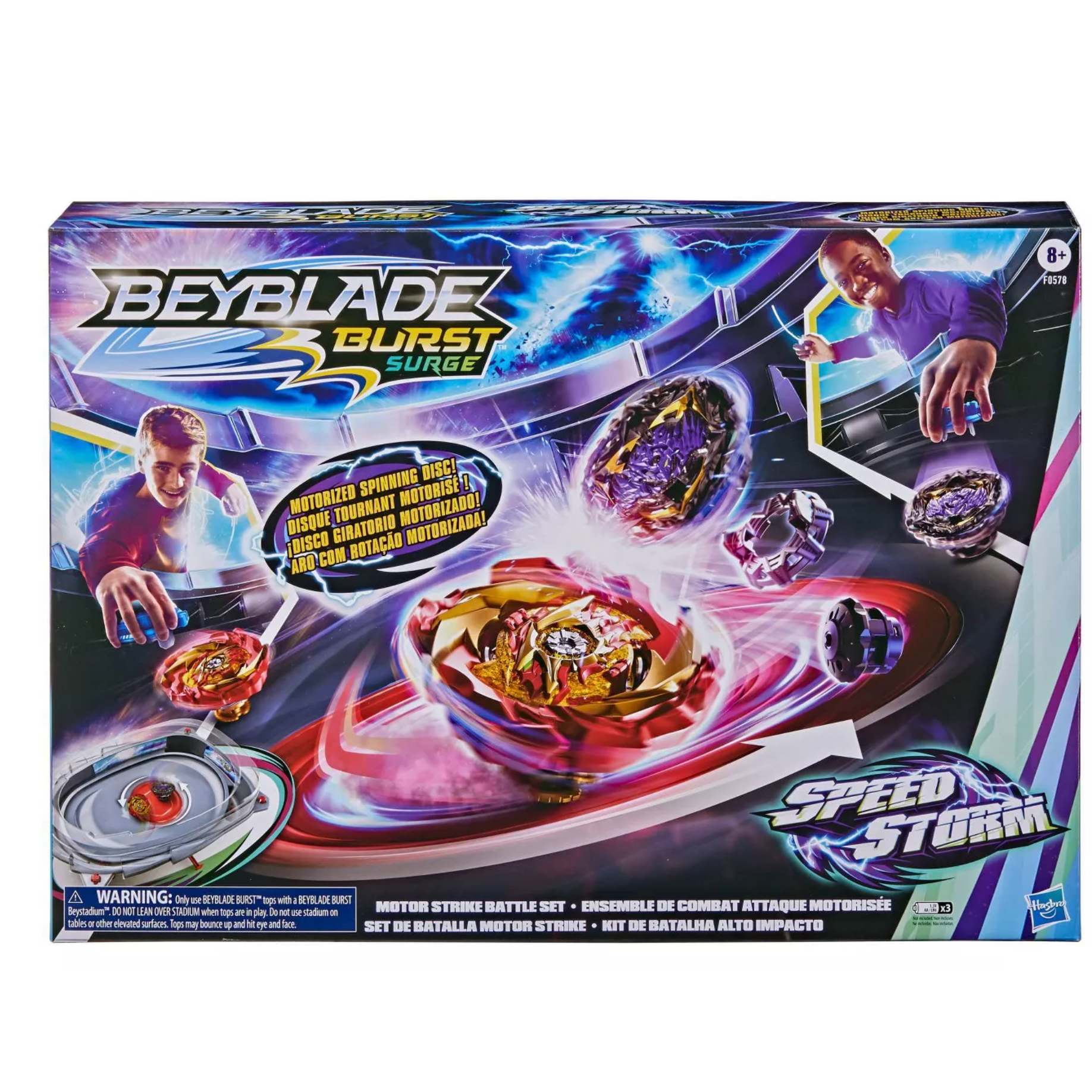 Beyblade Burst Surge Speedstorm Motor Strike Battle Set