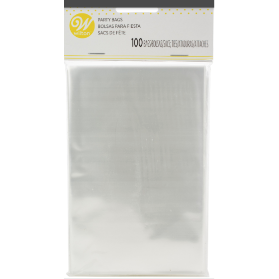 Treat Bags 6.25"X4" 100/Pkg-Clear