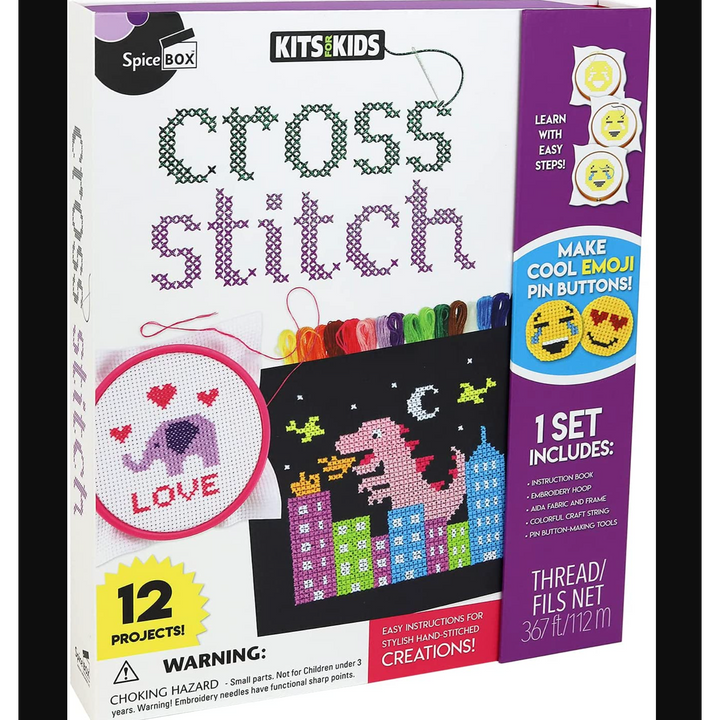Spicebox Kits for Kids Cross Stitch