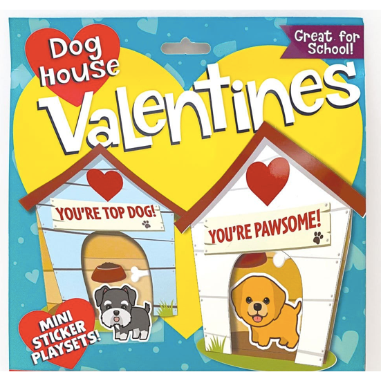Valentine Cards Set - Dog House