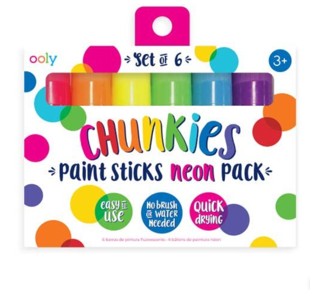OOLY Chunkies Paint Sticks - Neon - set of 6