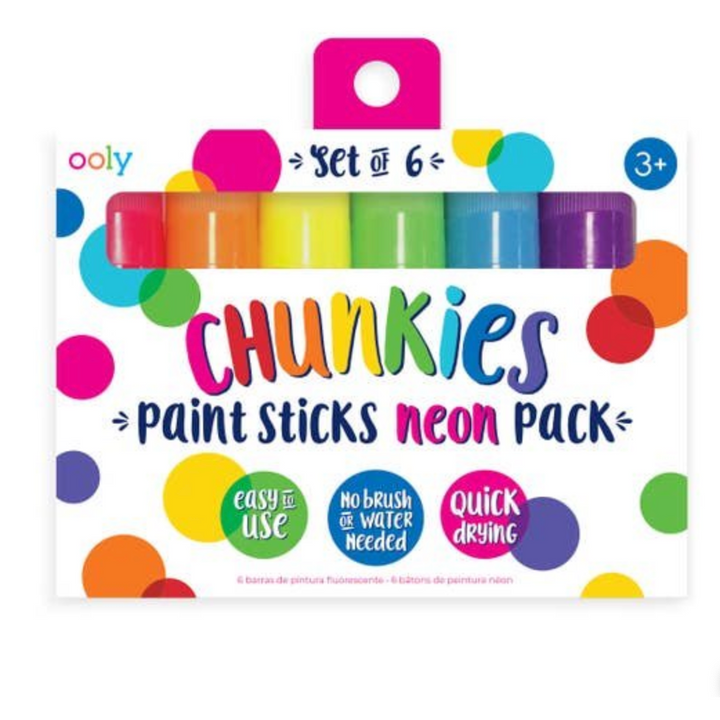 OOLY Chunkies Paint Sticks - Neon - set of 6
