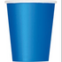 Unique 9oz paper cups 8 count- Royal Blue