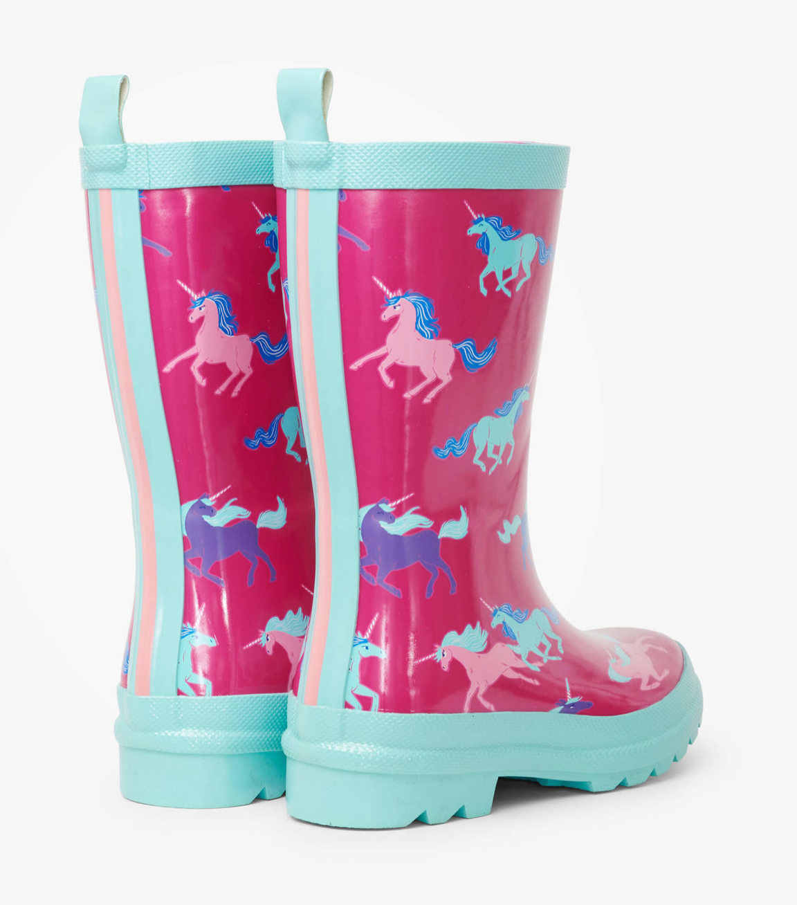Hatley Frolicking Unicorns Shiny Rainboots (Toddler/Little Kid)