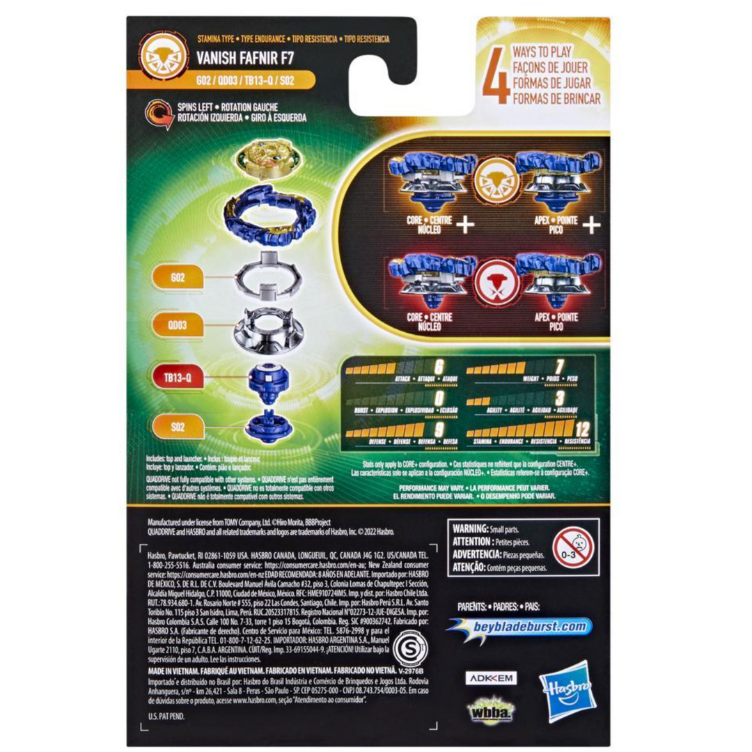 Beyblade Burst QuadDrive  Spinning Top Starter Pack -- Battling Game Top Toy with Launcher