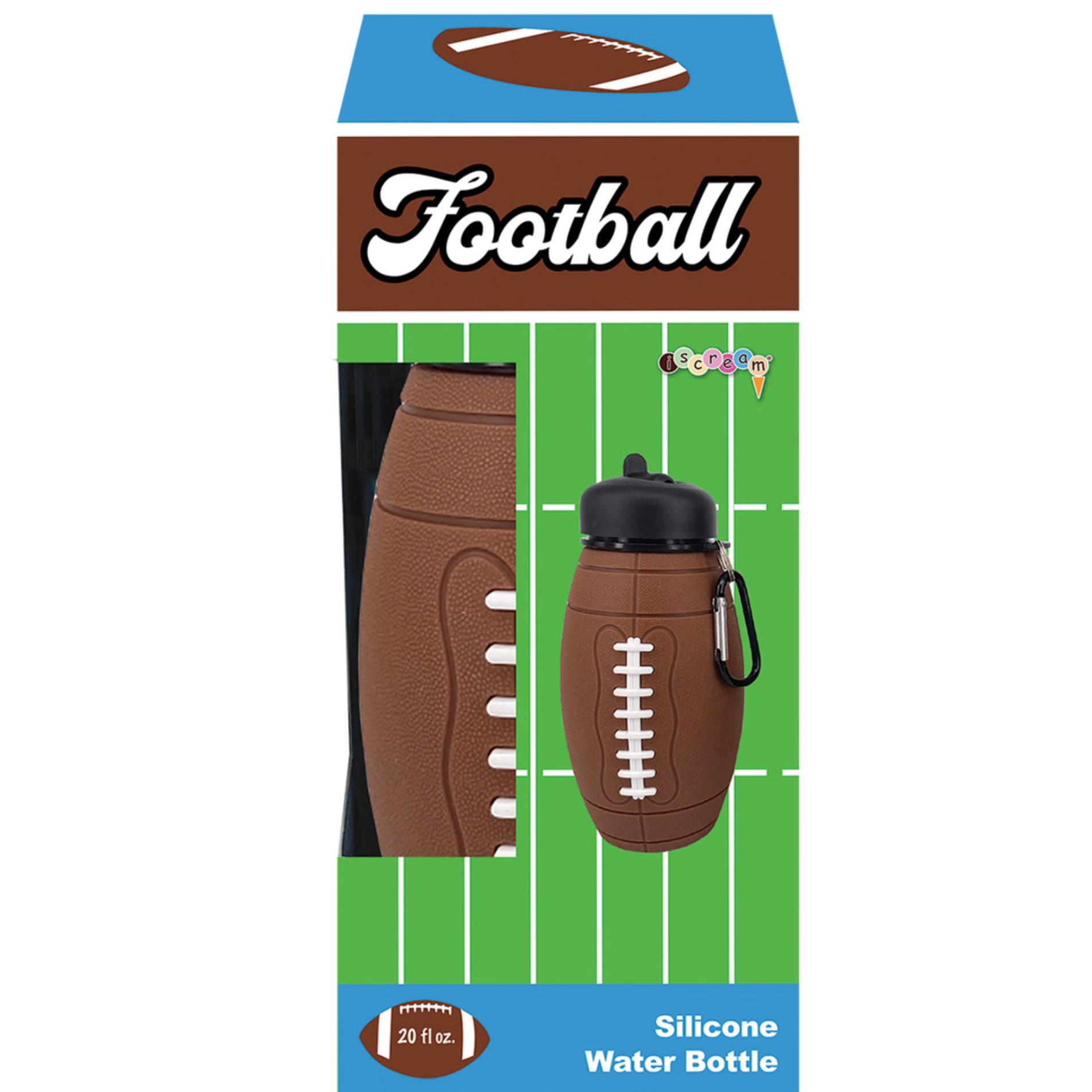 Football Collapsible Water Bottle