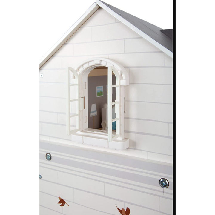 Small Wooden Urban Villa Doll House Playset Collection - Gray