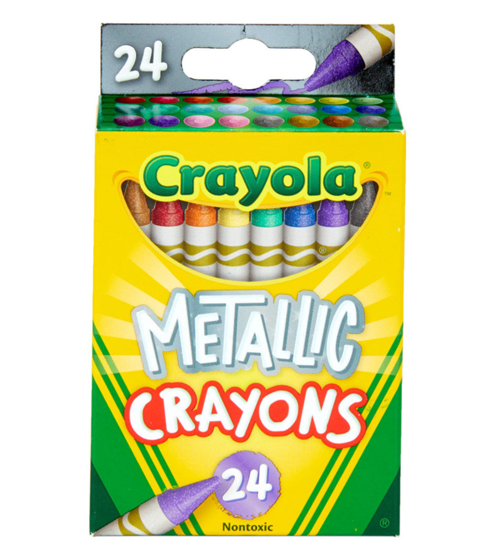 Crayola Metallic Crayons, 24 Count