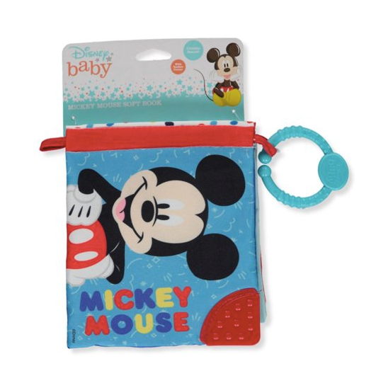 Disney Baby Boys' Mickey Mouse Soft Book - red/multi, one size