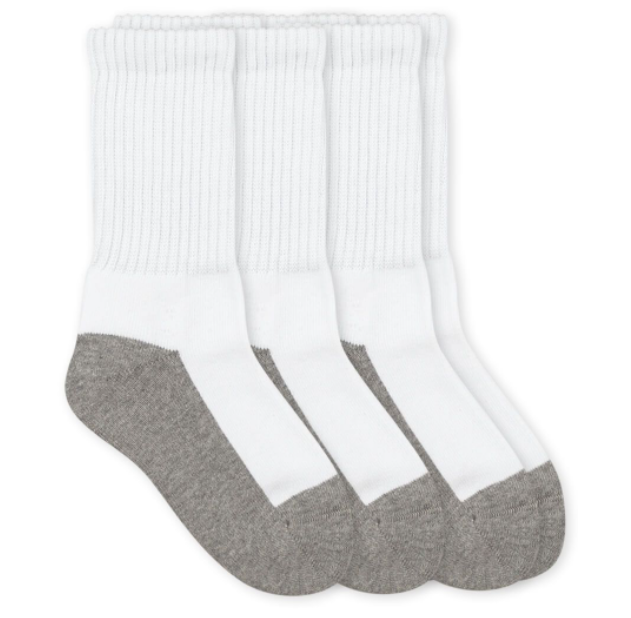 Jefferies Socks Smooth Toe Sport Crew Socks 3 Pair Pack ( Big Kid/ Adult)