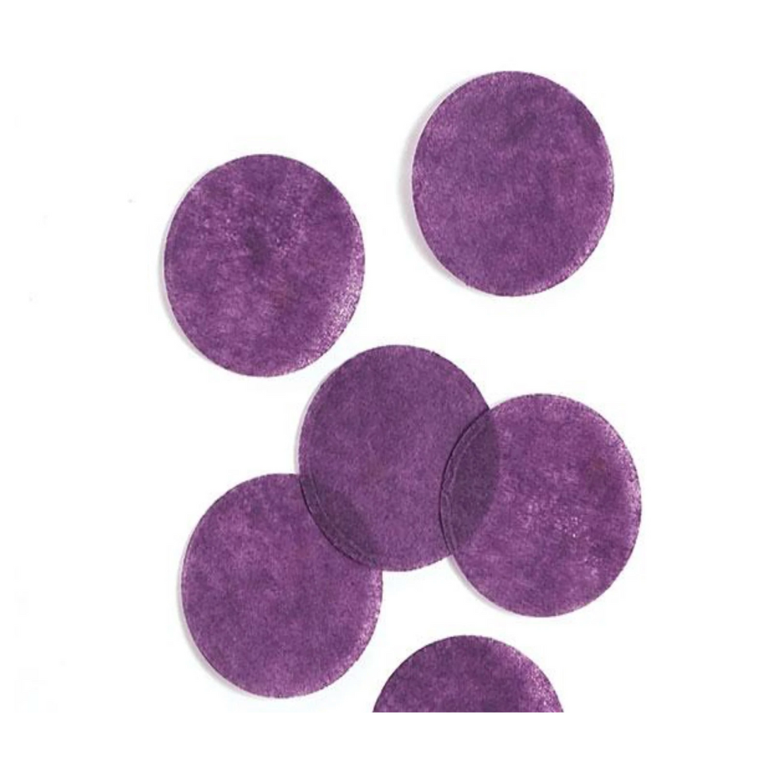 TISSUE PAPER CONFETTI CIRCLES- Purple