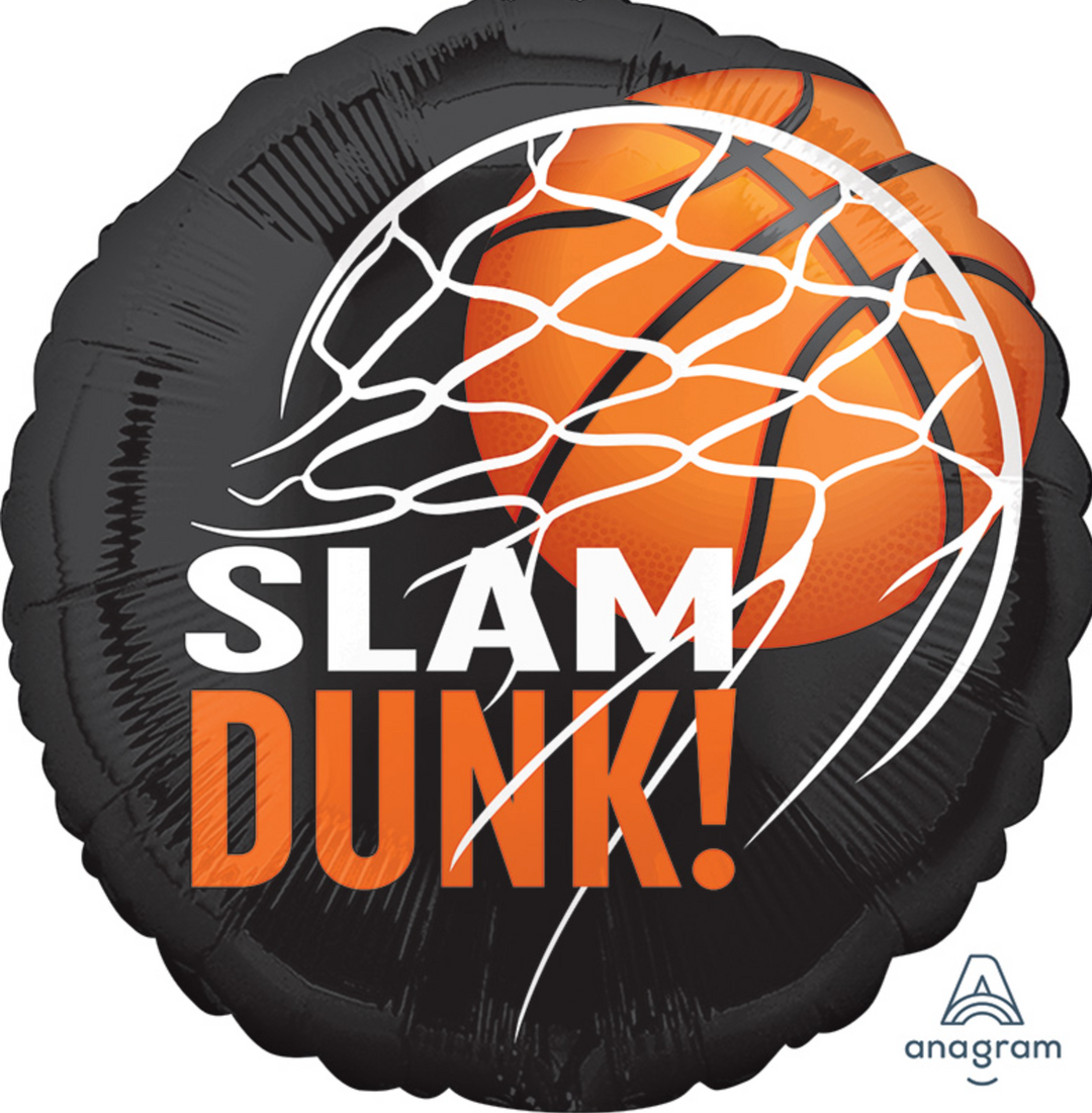 17" Nothin But Net - Slam Dunk Foil Balloon