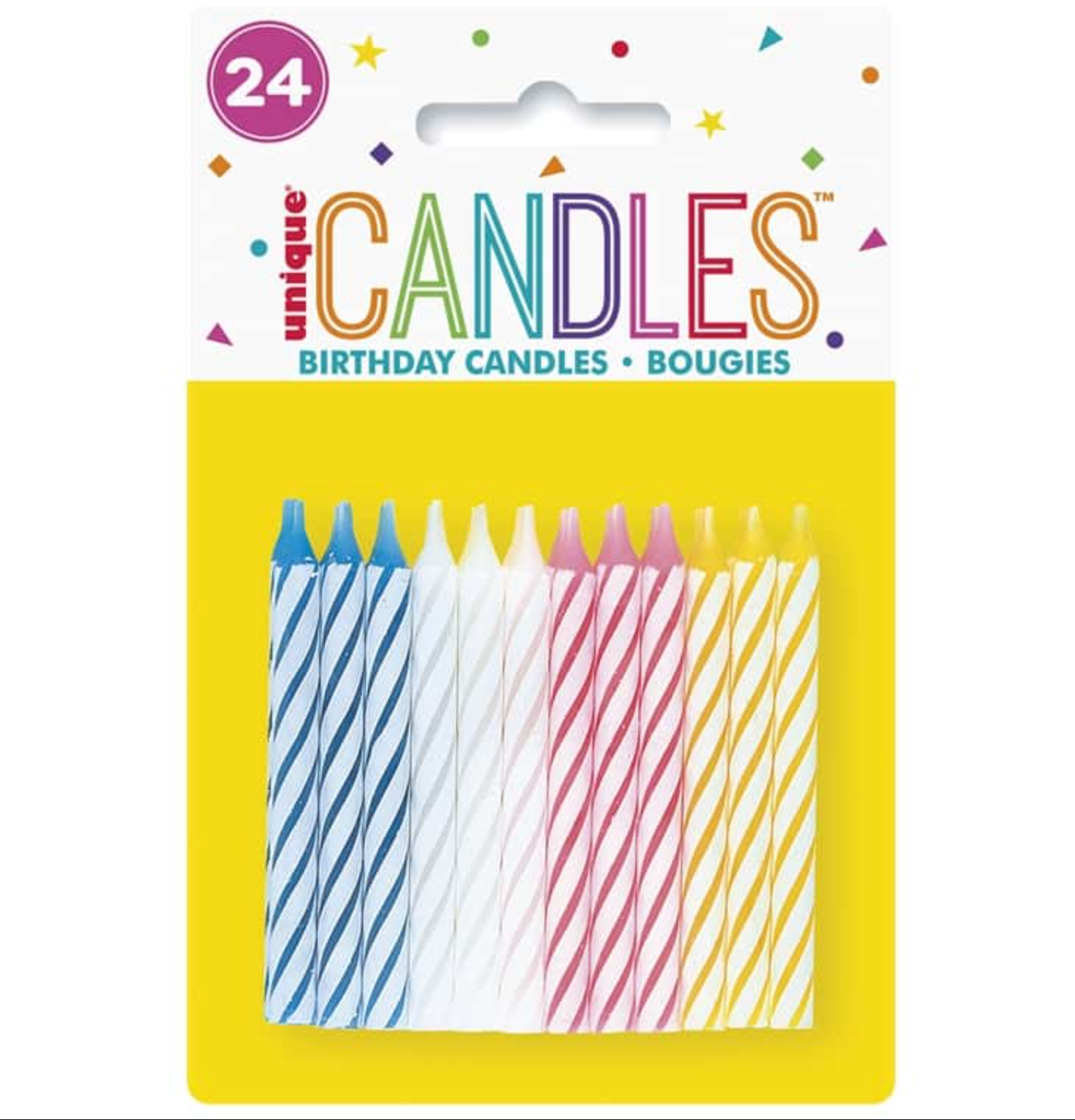 Unique Spiral Birthday candles 24 Count