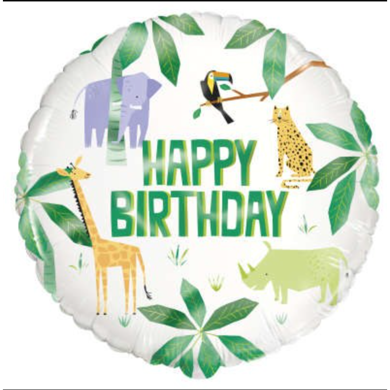 Jungle Foil Balloon 18"