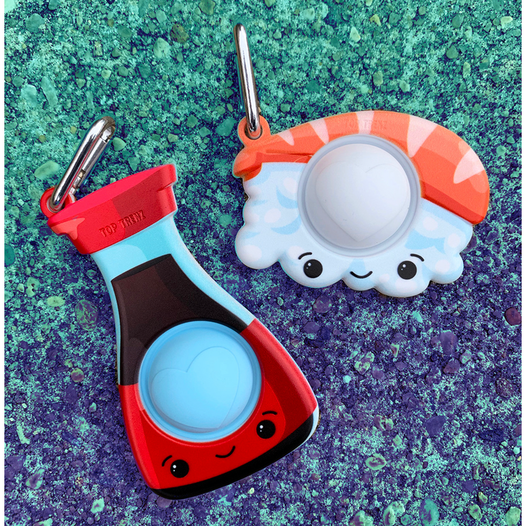 OMG Mega Pop Best Friend Keychains - Sushi/Soy Sauce