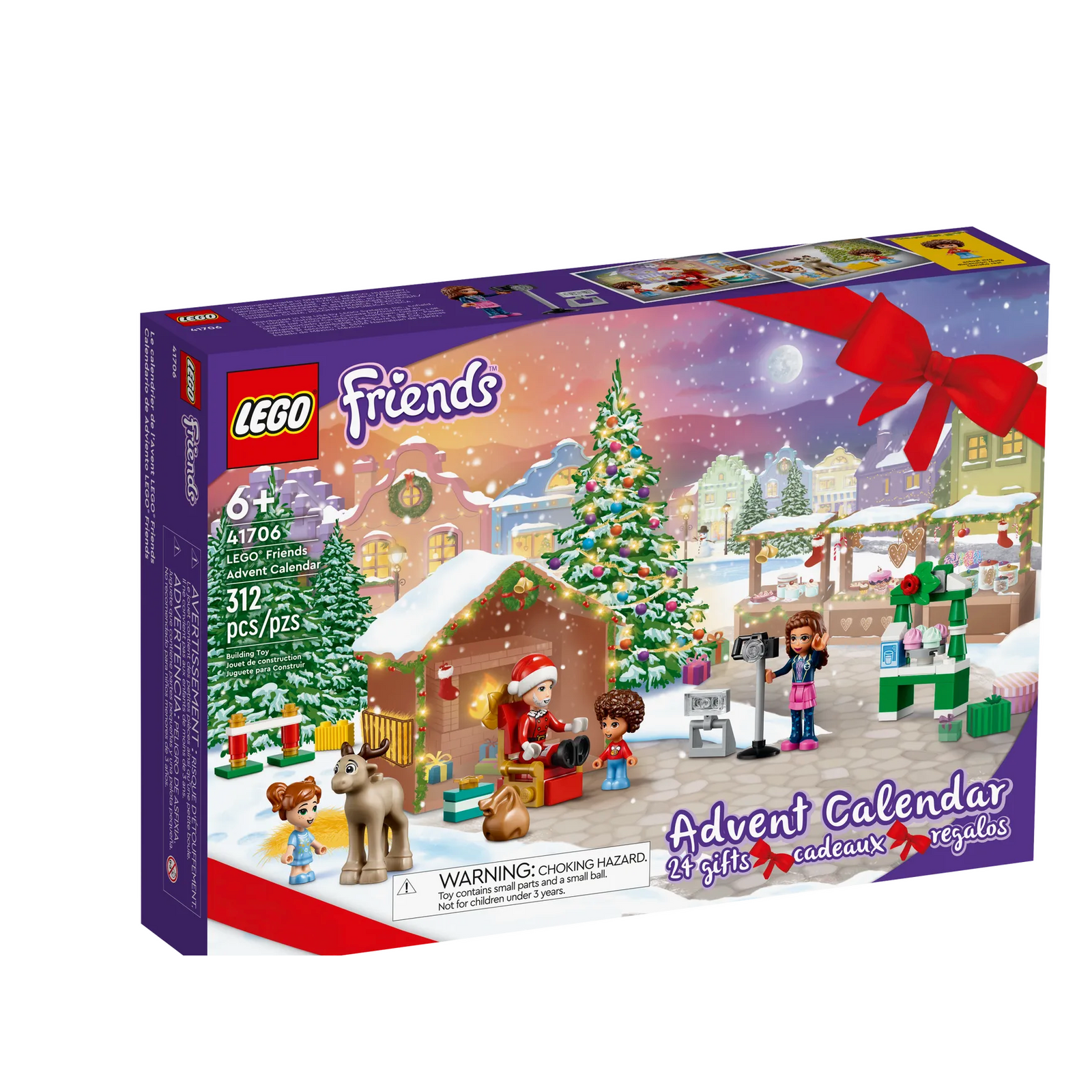 LEGO Friends Advent Calendar box with Christmas tree and characters on the front.